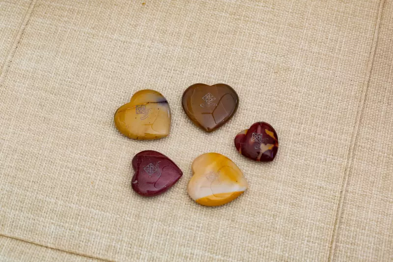 Energy Imbued Mookaite Jasper Heart Image