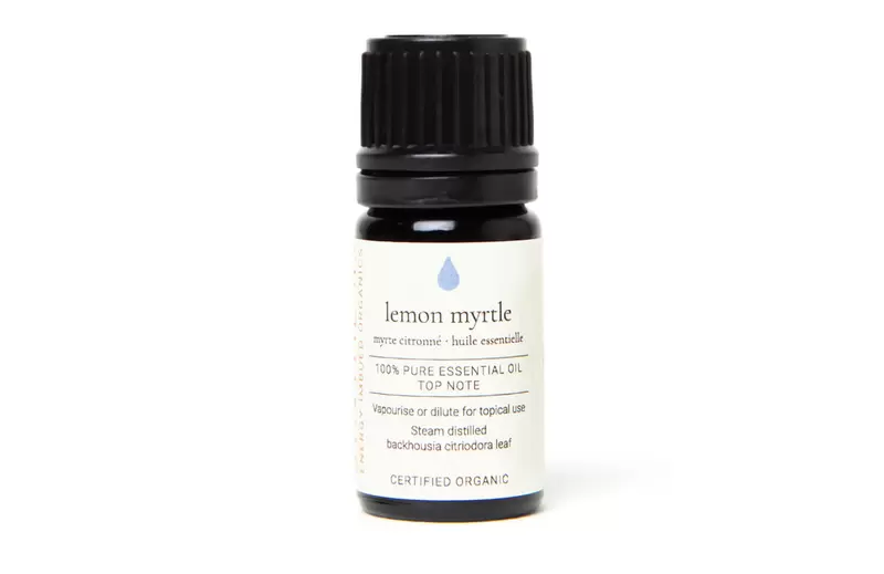 Lemon Myrtle Certified Organic Essential Oil Tester 5ml Image
