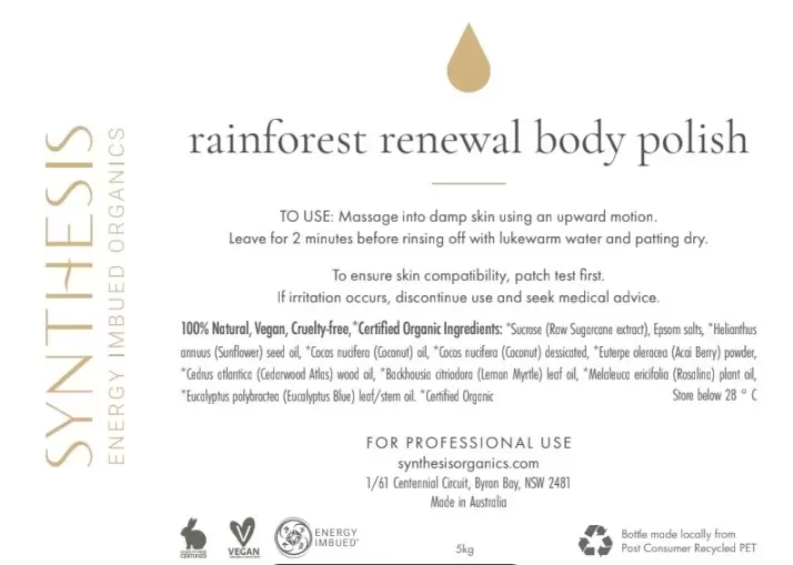 Rainforest Renewal Body Polish 5kg Pro Image